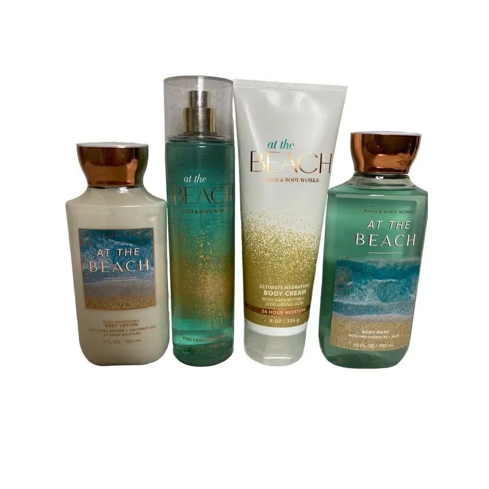 Bath and Body Works AT THE BEACH 4 PC Set